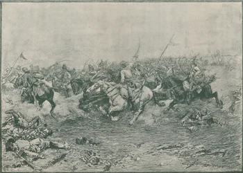 Carga dos Décimo Segundo Hussardos na Batalha de Marengo, 1800, 1896.