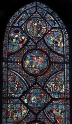 Janela de Carlos Magno, Catedral de Chartres, França, c1225
