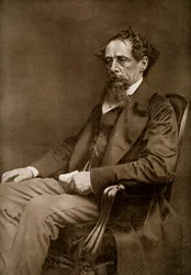 Charles Dickens, autor inglês do século XIX, 1910