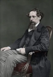 Charles Dickens, autor inglês do século XIX, 1910