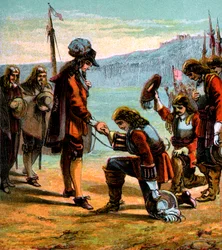 Carlos II e General Monck, c1660, c1850