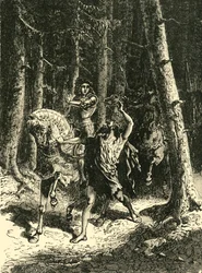 Carlos VI na floresta de Le Mans, 1392, 1890.
