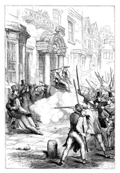 Revoltas cartista em Newport, Monmouthshire, 1839 c1895