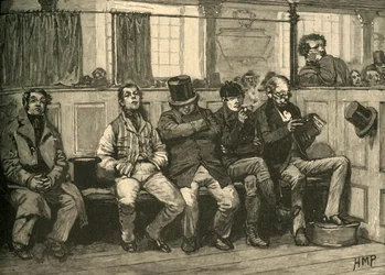 Cartistas na igreja, c1839 c1890.