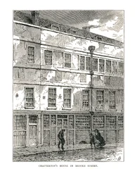 A casa de Chatterton em Brooke Street, 1878
