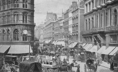 Cheapside da Mansion House, cidade de Londres, c1900 1901
