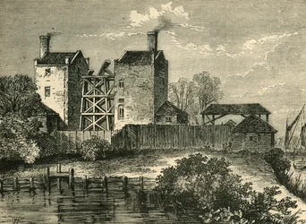 Chelsea Water-Works, em 1750, c1876.