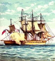Chesapeake e Shannon, 1812 c1850s