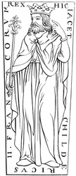 Childeric II c653-675, século XII 1849