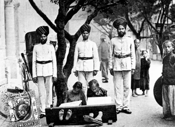 Crianças nas ações, Hong Kong, 1908