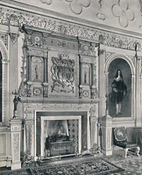 Peça da chaminé em Audley End, 1927