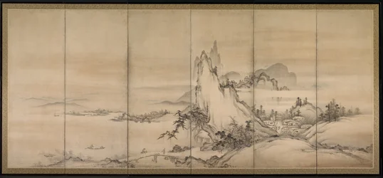 Paisagem chinesa, 1500s.
