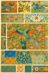 Pintura chinesa, tecelagem, bordado e cloisonné, 1898.