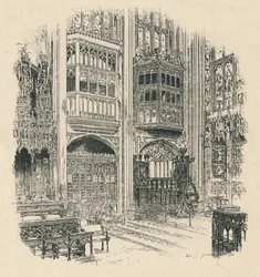 Paradas do Coro e Armário Real, Capela de St. Georges, 1895