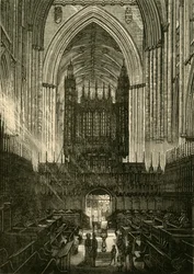 Coro de York Minster, 1898.