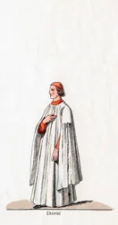 Chorister, figurino para a peça de Shakespeares, Henrique VIII, século XIX