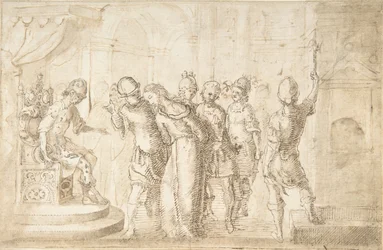 Cristo trazido diante de Pôncio Pilatos, século XVII.