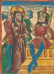 Cristo diante de Pilatos, c. 1490.