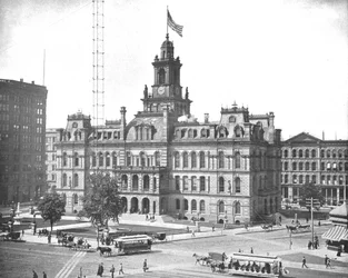 Prefeitura, Detroit, Michigan, EUA, c1900.