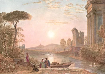 Paisagem clássica, c1900.