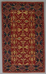 Tapete turco clássico com o padrão de loteria, 1600-1650.