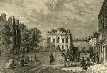 Clerkenwell Green em 1789, c1872.