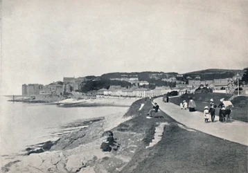 Clevedon - a praia verde, 1895