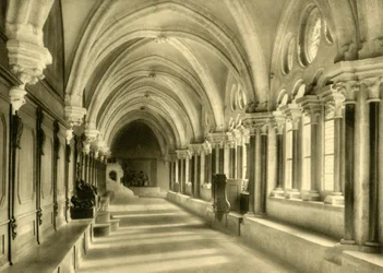 Claustros, abadia de Heiligenkreuz, Baixa Áustria, c1935.