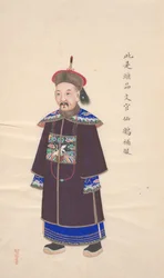 Coleção de pinturas mostrando oficiais militares.