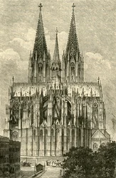 Catedral de Colônia, do Oriente, 1890.