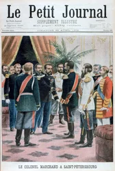 Coronel Jean-Baptiste Marchand em São Petersburgo, Rússia, 1902