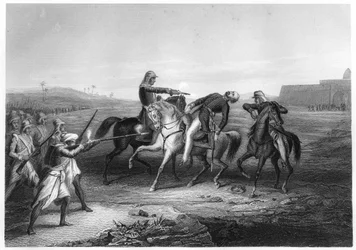 Coronel Platt morto pelos amotinados em Mhow, c1860