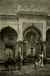 Colunata da mesquita de Djamaa-El-Kebir, Argel, 1890.