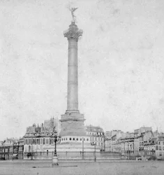 Colonne de Juillet, Praça da Bastilha, Paris, França, final do século XIX ou início do século XX