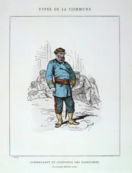 Comandante e Engenheiro de Barricadas, Comuna de Paris, 1871.