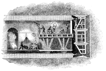 Construção do Túnel do Tamisa, Londres, 1825-1843