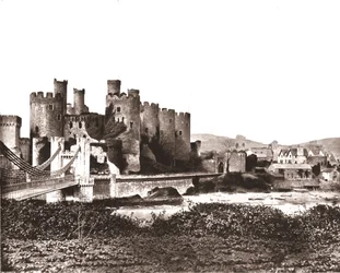 Castelo de Conway, Gales do Norte, 1894.