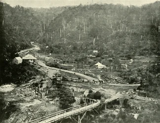 Minas de cobre, Walhalla, 1901.