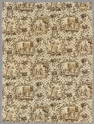 Linho impresso em chapa de cobre, 1789-1791.