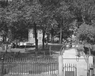 Cemitério de Copps Hill, Boston, EUA, c1900.