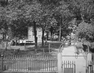 Cemitério de Copps Hill, Boston, c1897.