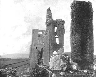 Castelo de Corfe, Dorset, 1894.
