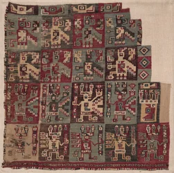 Fragmento de canto, provavelmente de uma túnica, 700-1100 dC.