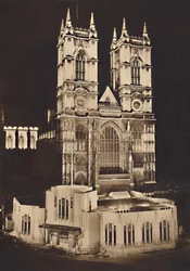 Iluminação para a coroação - Abadia de Westminster, 1937