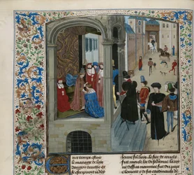Coroação de Carlos VI de França, cerca de 1470-1475.