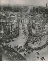 Coroação do rei Jorge V e da rainha Maria, Londres, 1911.