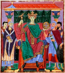 Coroação de Otão III, rei da Germânia, cerca de 998
