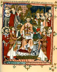 Coroação de um rei, início do século XIV, 1893