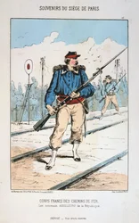 Corps Francs des Chemin de Fer, Cerco a Paris, 1870-1871