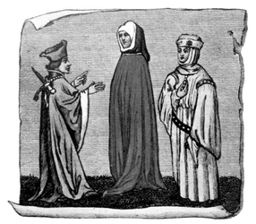 Traje, século XIV, 1910